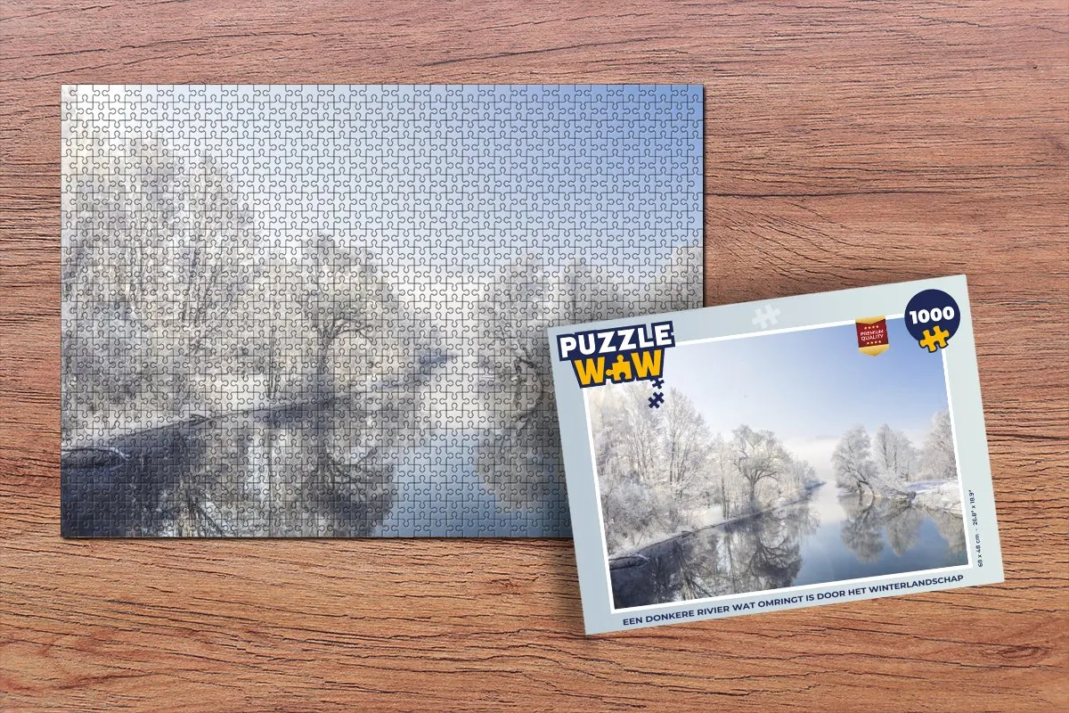 PuzzleWow Legpuzzel Een donkere rivier - 1000 Stuks - Multicolor