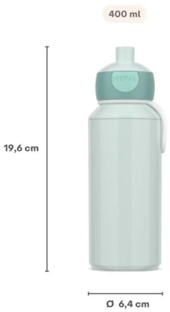 Mepal Campus 107410065381 Pop-up Drinkfles 400ml - Dino - afbeelding 6 van 6