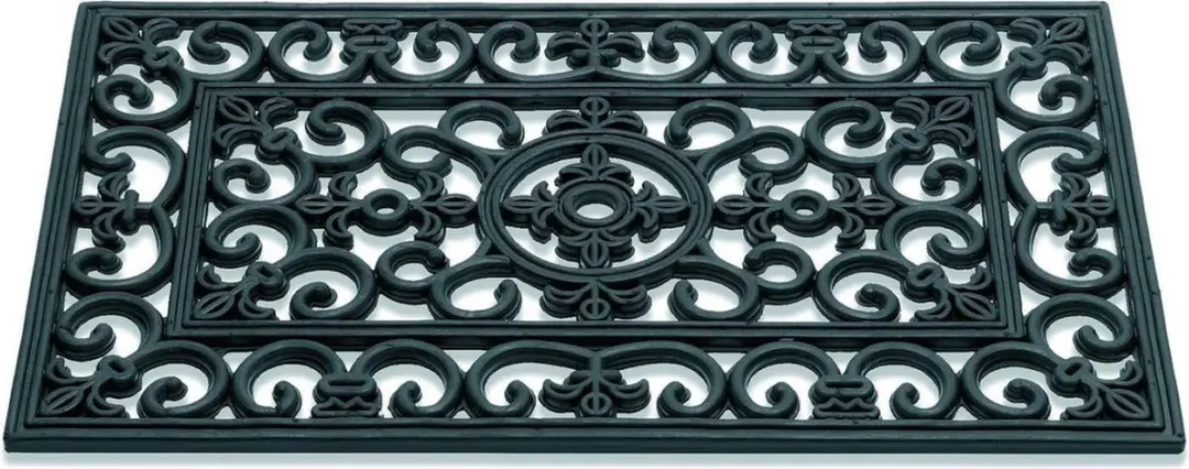 Hamat Rubbermat Lilly Deurmat 75x45cm - Zwart - afbeelding 5 van 6