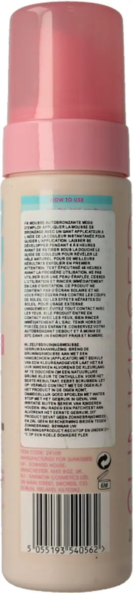 Sunkissed Self Tan Mousse Medium 200ml