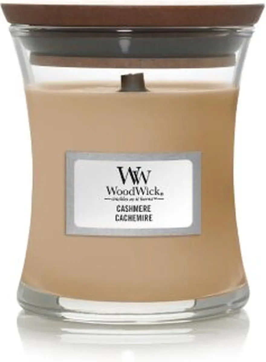 WoodWick Cashmere Mini Geurkaars - 20 Branduren - afbeelding 2 van 3