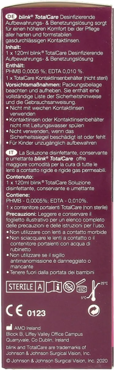 Abbott TotalCare Alles-in-één Lenzenvloeistof 120ml - Harde Lenzen - afbeelding 2 van 6
