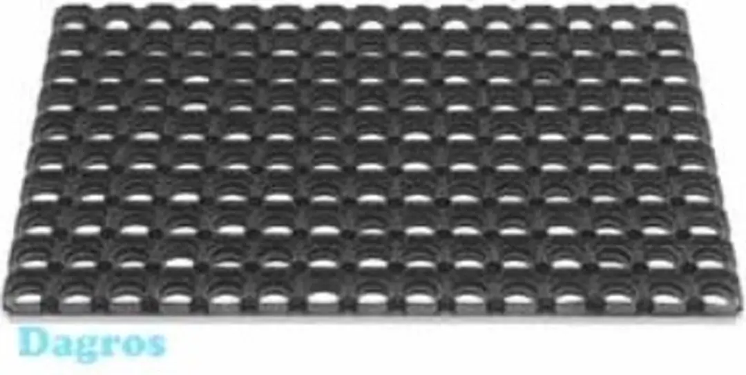 Hamat Rubbermat Ring Domino Deurmat 80x50cm - Zwart - afbeelding 5 van 6