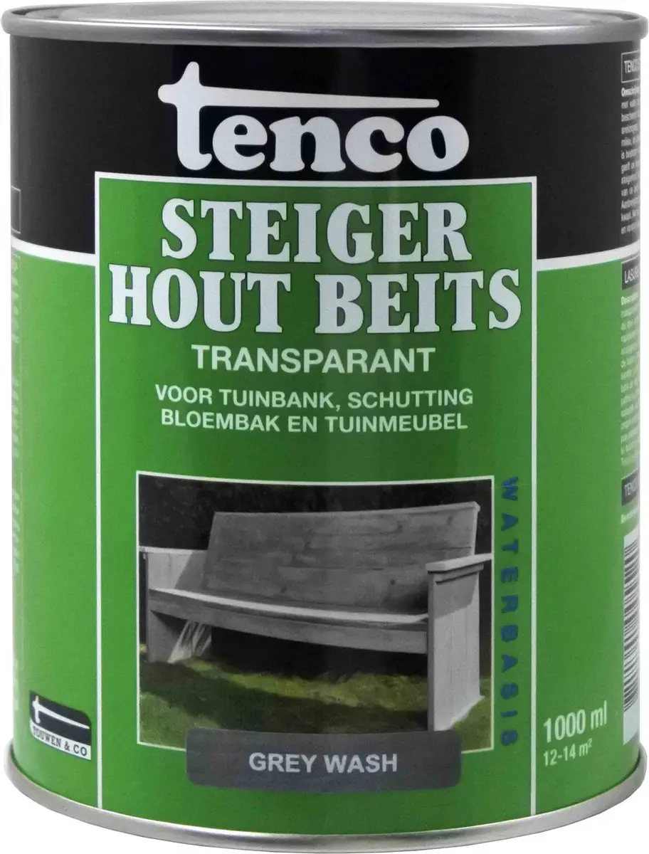 Tenco Steigerhoutbeits Grey Wash 1L - afbeelding 3 van 6