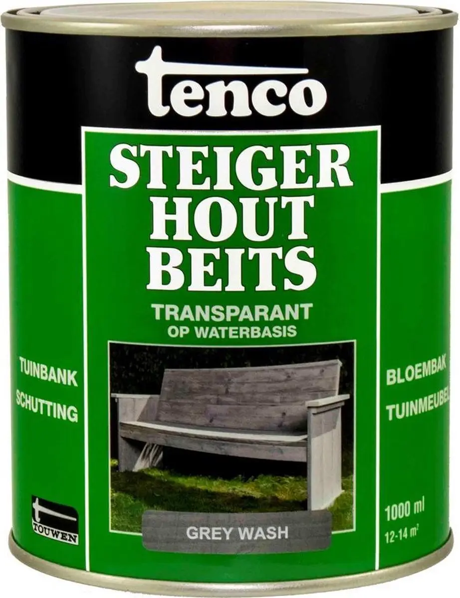 Tenco Steigerhoutbeits Grey Wash 1L - afbeelding 4 van 6