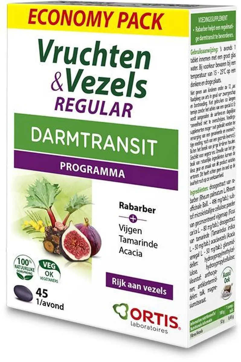 Ortis Vruchten & Vezels Regular Ecopack 45 Stuks