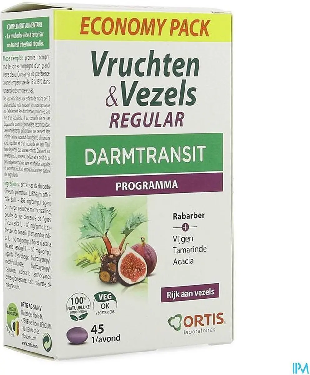 Ortis Vruchten & Vezels Regular Ecopack 45 Stuks