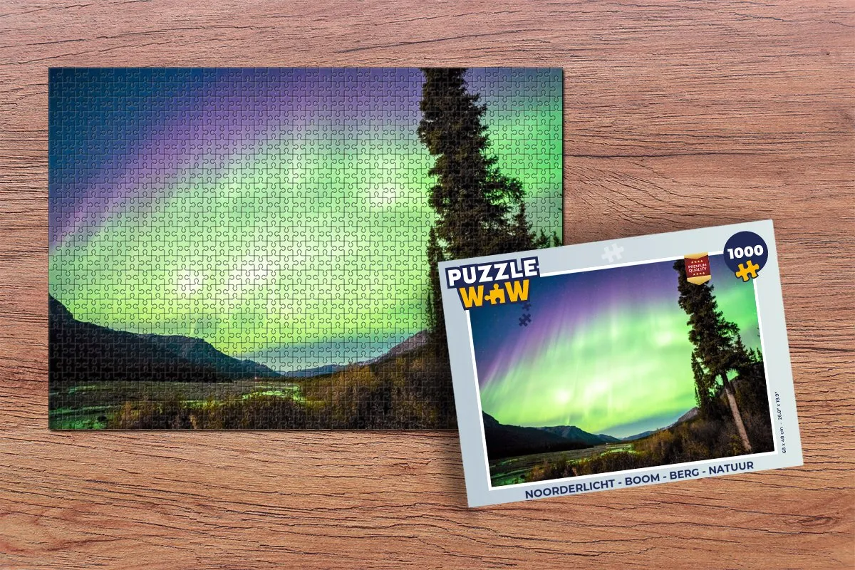 PuzzleWow Noorderlicht Legpuzzel 1000 Stuks - Multicolor