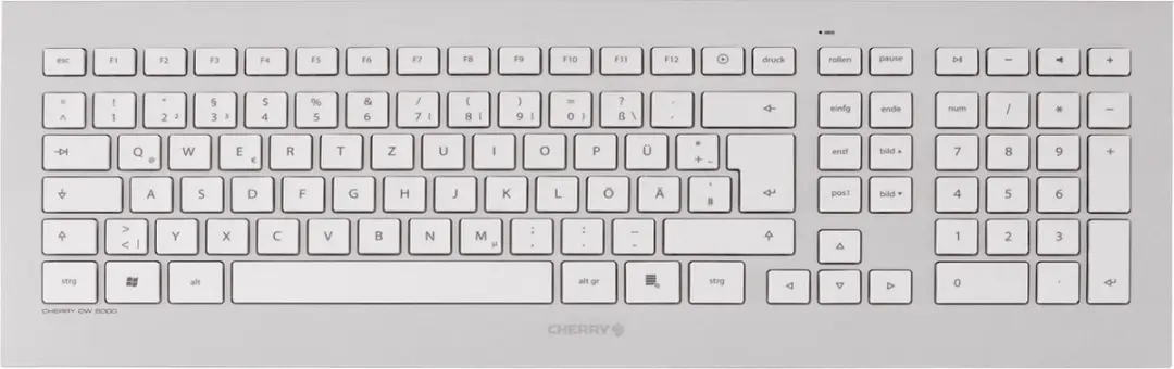 Cherry DW 8000 Draadloos Toetsenbord & Muis - Zilver/Wit - afbeelding 3 van 6