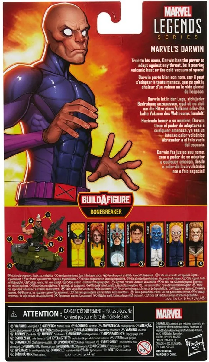 Marvel X-Men Marvel Legends Darwin F36925X0 Speelfiguur 15cm