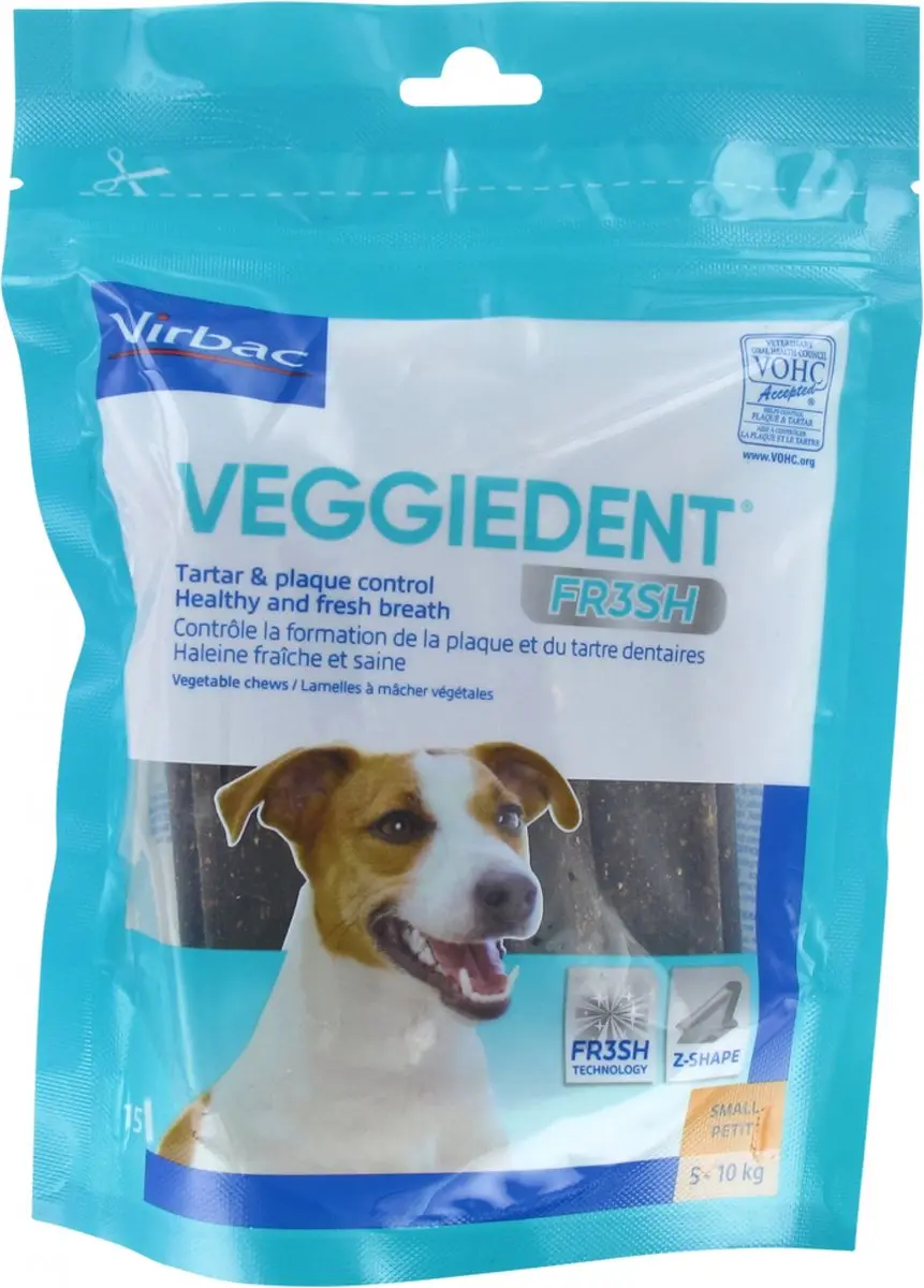 Virbac VeggieDent Kauwstrips Hond tot 10 kg