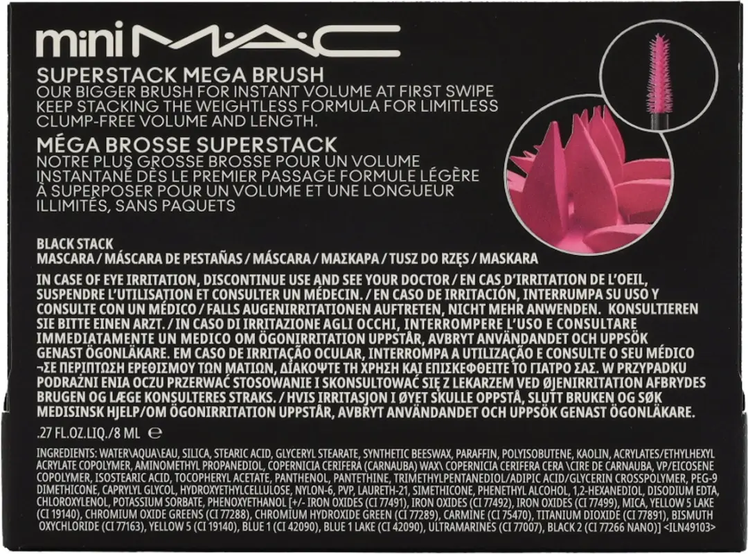 Mac Macstack Mini Mascara 8ml - Zwart