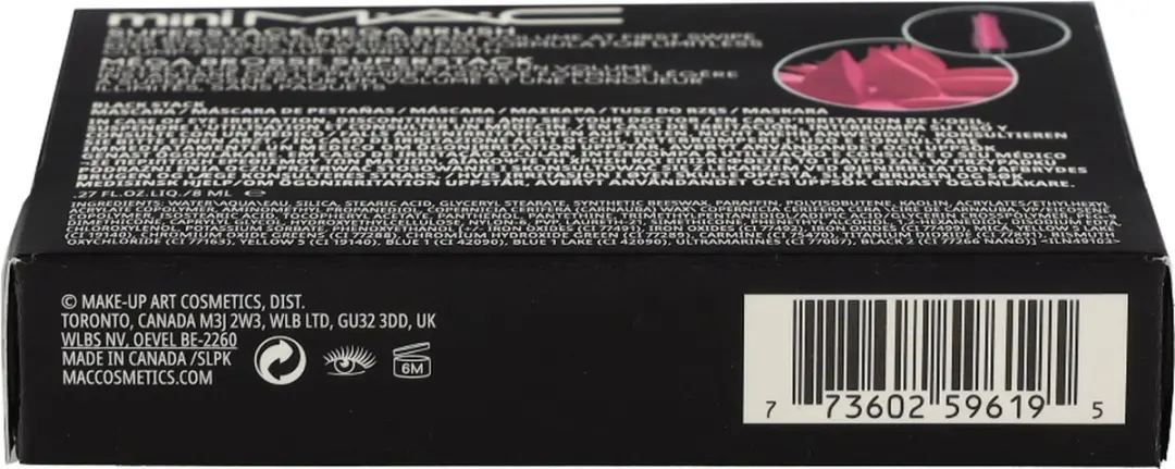 Mac Macstack Mini Mascara 8ml - Zwart
