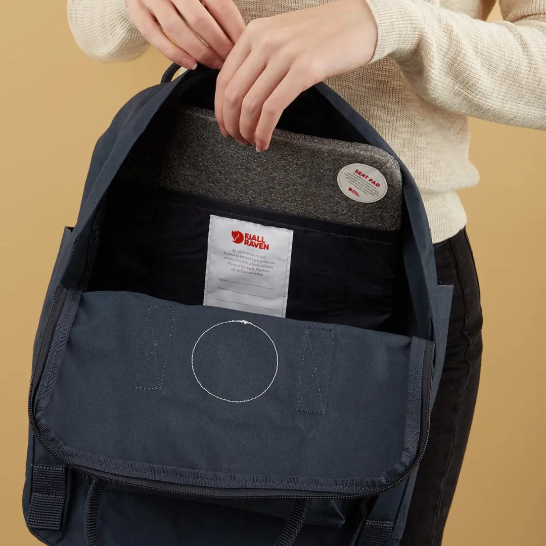 Fjällräven Kånken Rugzak 16L - Navy - afbeelding 3 van 6