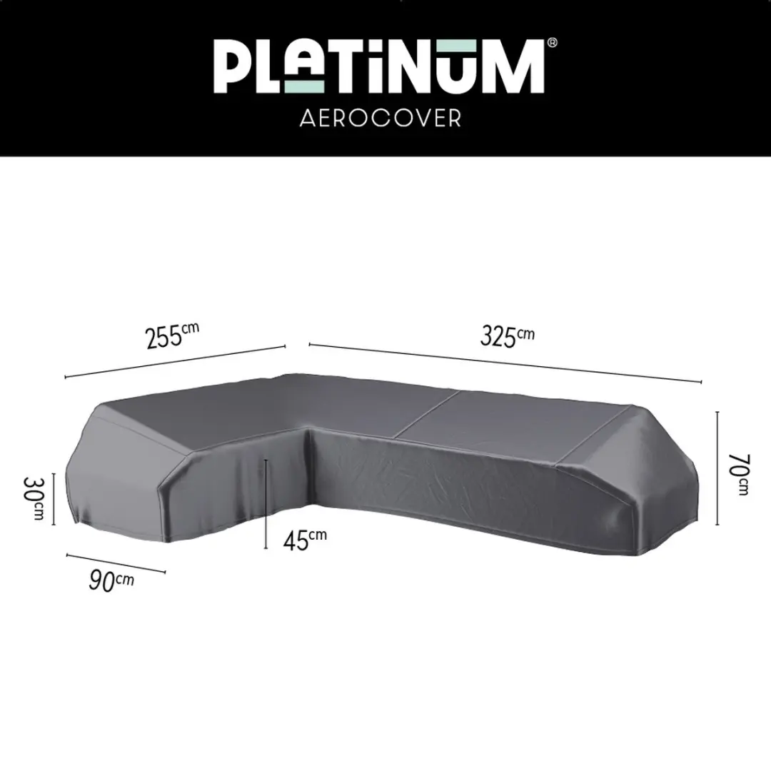 Platinum AeroCover Loungebankhoes L-vorm 325x255cm
