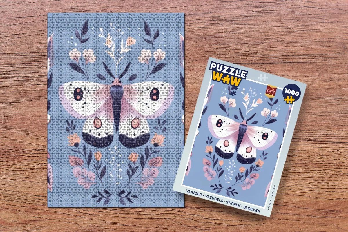 PuzzleWow Vlinder Legpuzzel 1000 Stuks - MPN 8721414223282