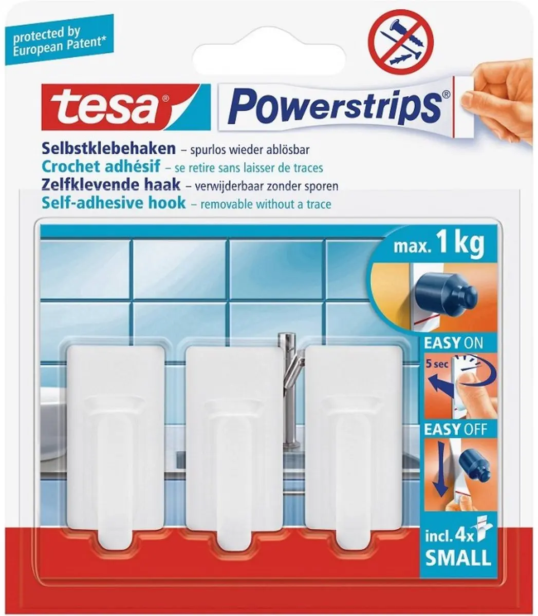 Tesa Powerstrips Haken Small 57530