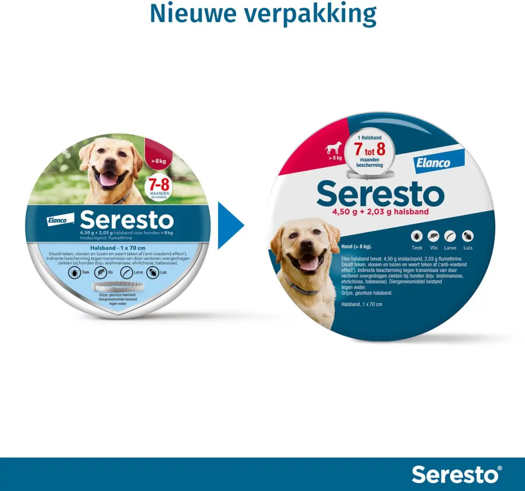 Seresto Teken- en Vlooienband Large - 64ml - afbeelding 6 van 6