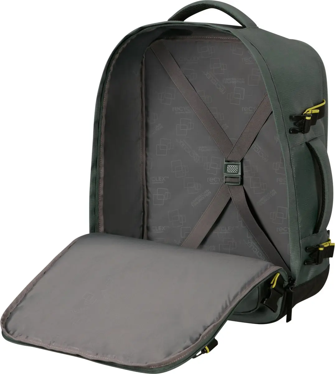 American Tourister Take2cabin M Laptoprugzak 38L - 15.6 inch - Donker bosgroen - afbeelding 3 van 6