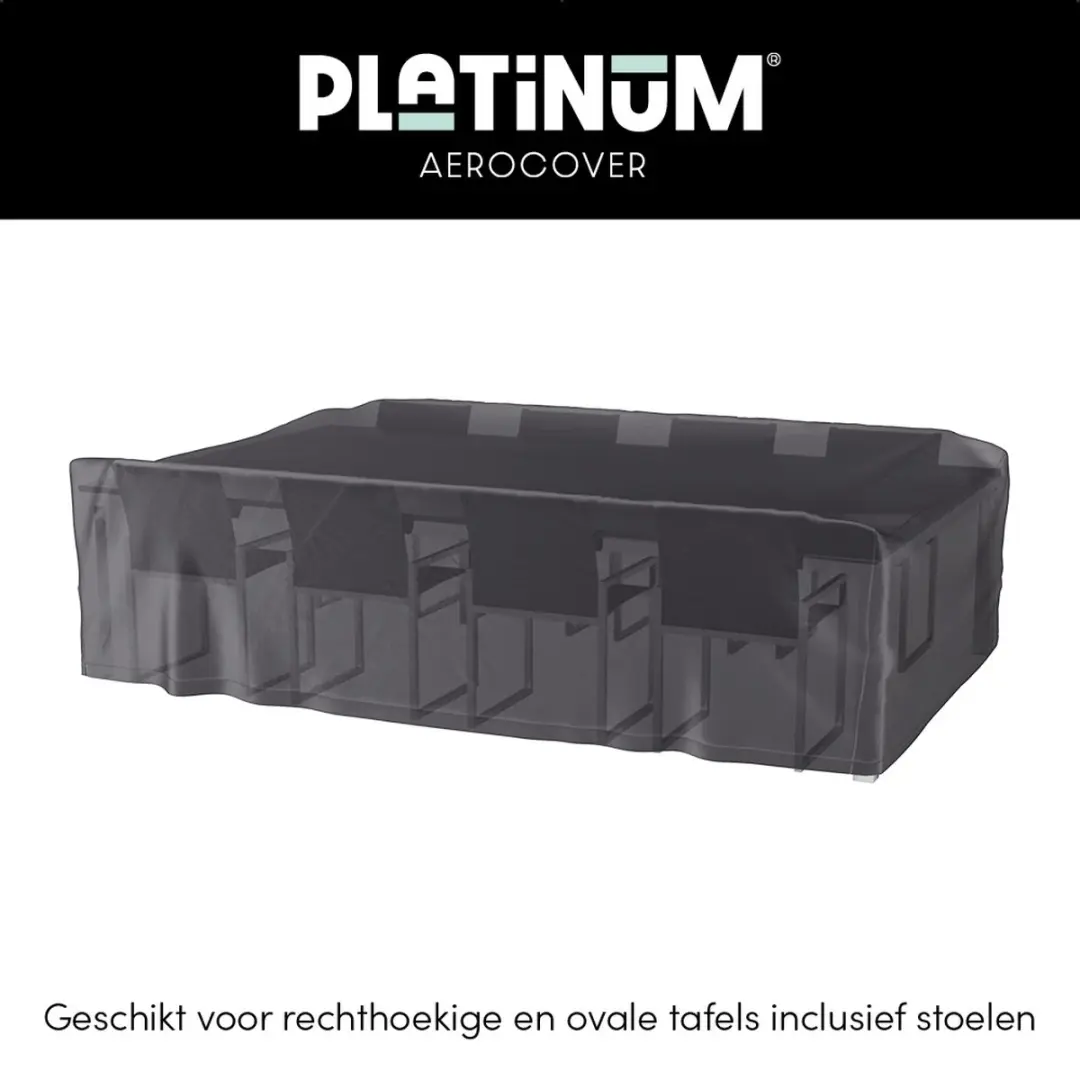 Platinum AeroCover Tuinsethoes 240x150xH85cm - Grijs - afbeelding 2 van 6