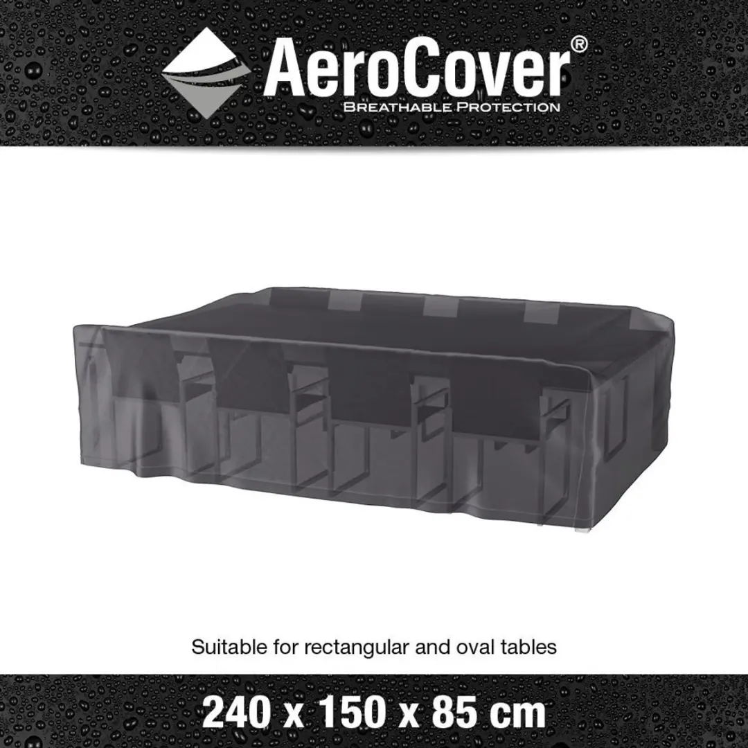 Platinum AeroCover Tuinsethoes 240x150xH85cm - Grijs - afbeelding 3 van 6