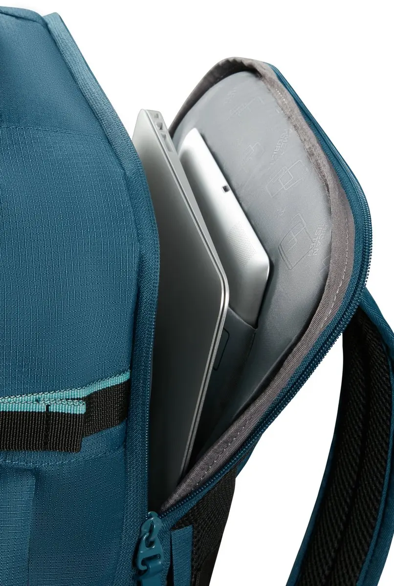 American Tourister Take2cabin Sport Rugzak 26.5L - 15 inch - 2 Vakken - Blauw/Turkoois - afbeelding 3 van 6