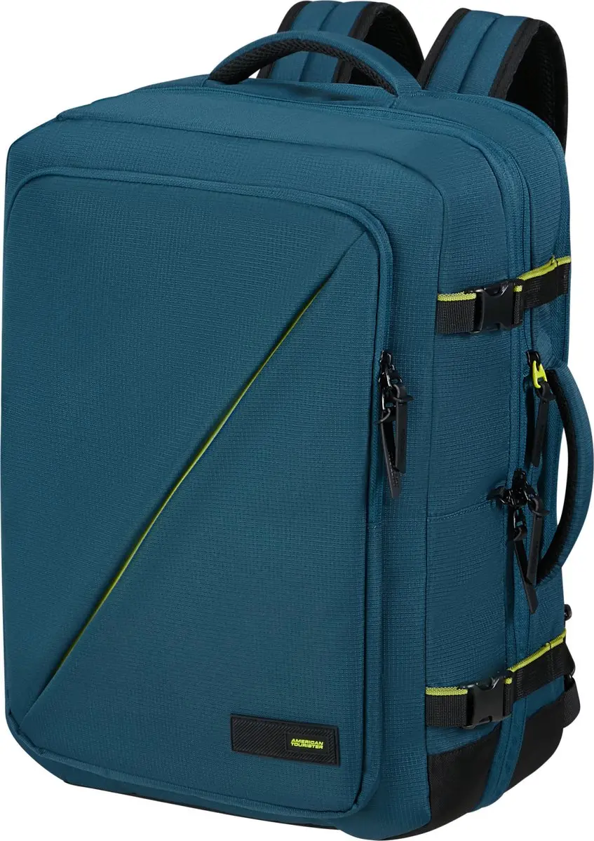 American Tourister Take2Cabin Rugzak 48L - 55x25x35cm - Blauw