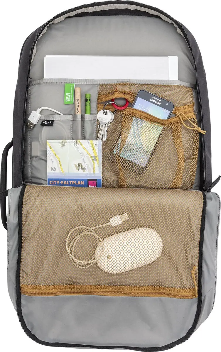 Vaude Mundo Carry-On 38 Rugzak - 38L - Zwart - afbeelding 2 van 6