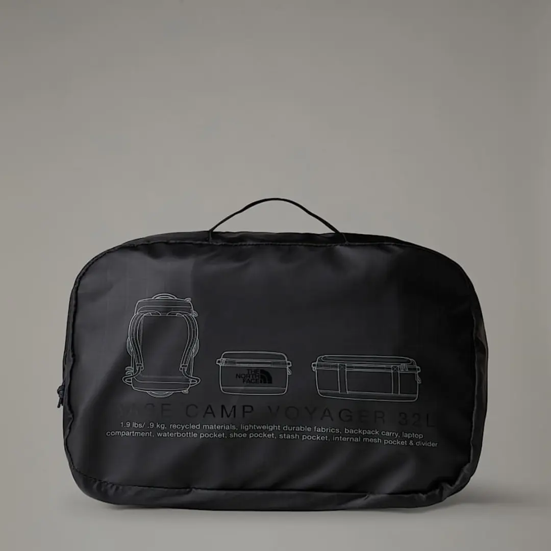 The North Face NF0A52RR Base Camp Voyager Duffel 32L - Zwart - afbeelding 6 van 6