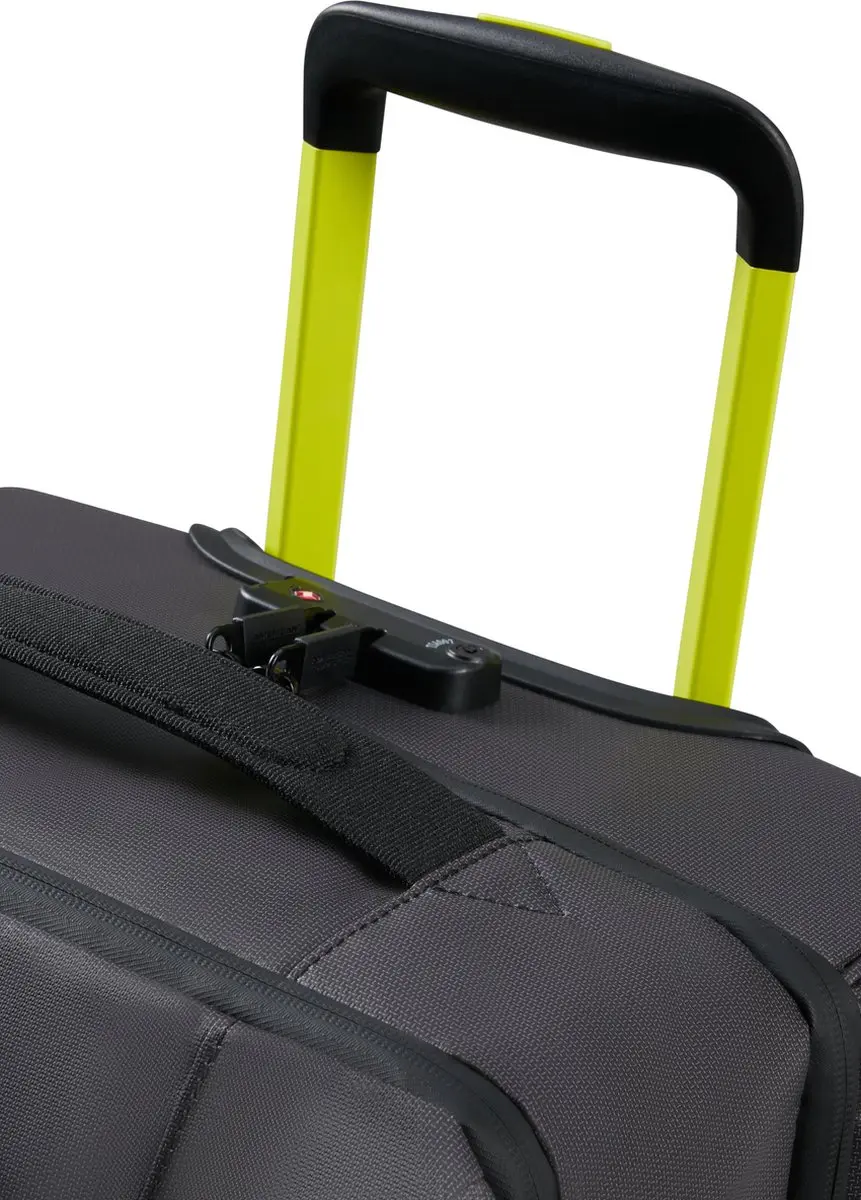American Tourister Urban Track Coated S Reistas 55L - 2 Wielen - Zwart/Limoen - afbeelding 3 van 6