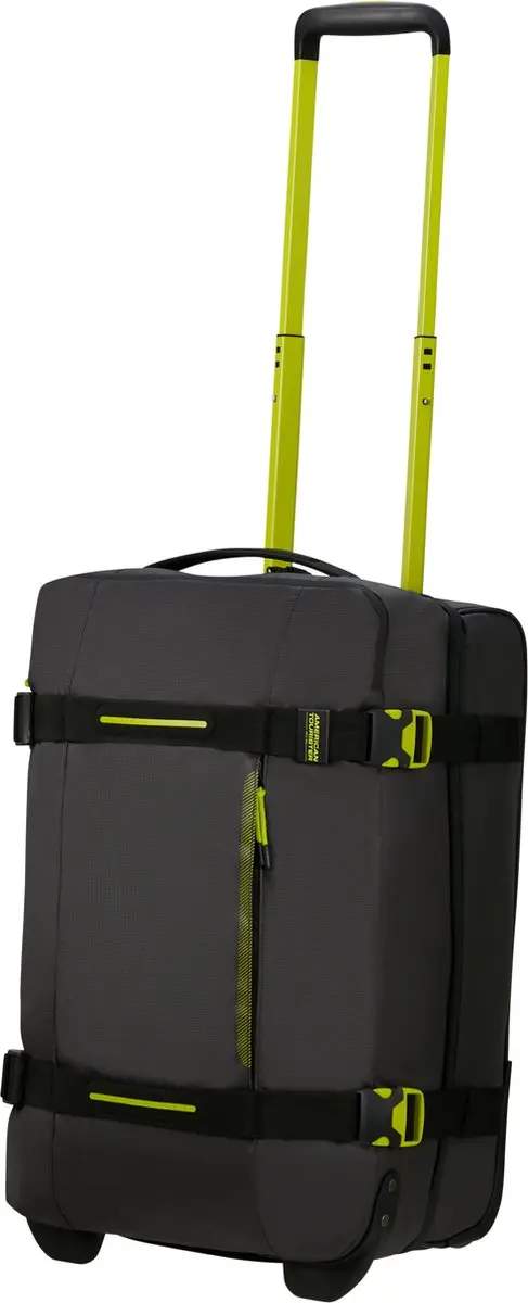 American Tourister Urban Track Coated S Reistas 55L - 2 Wielen - Zwart/Limoen - afbeelding 5 van 6