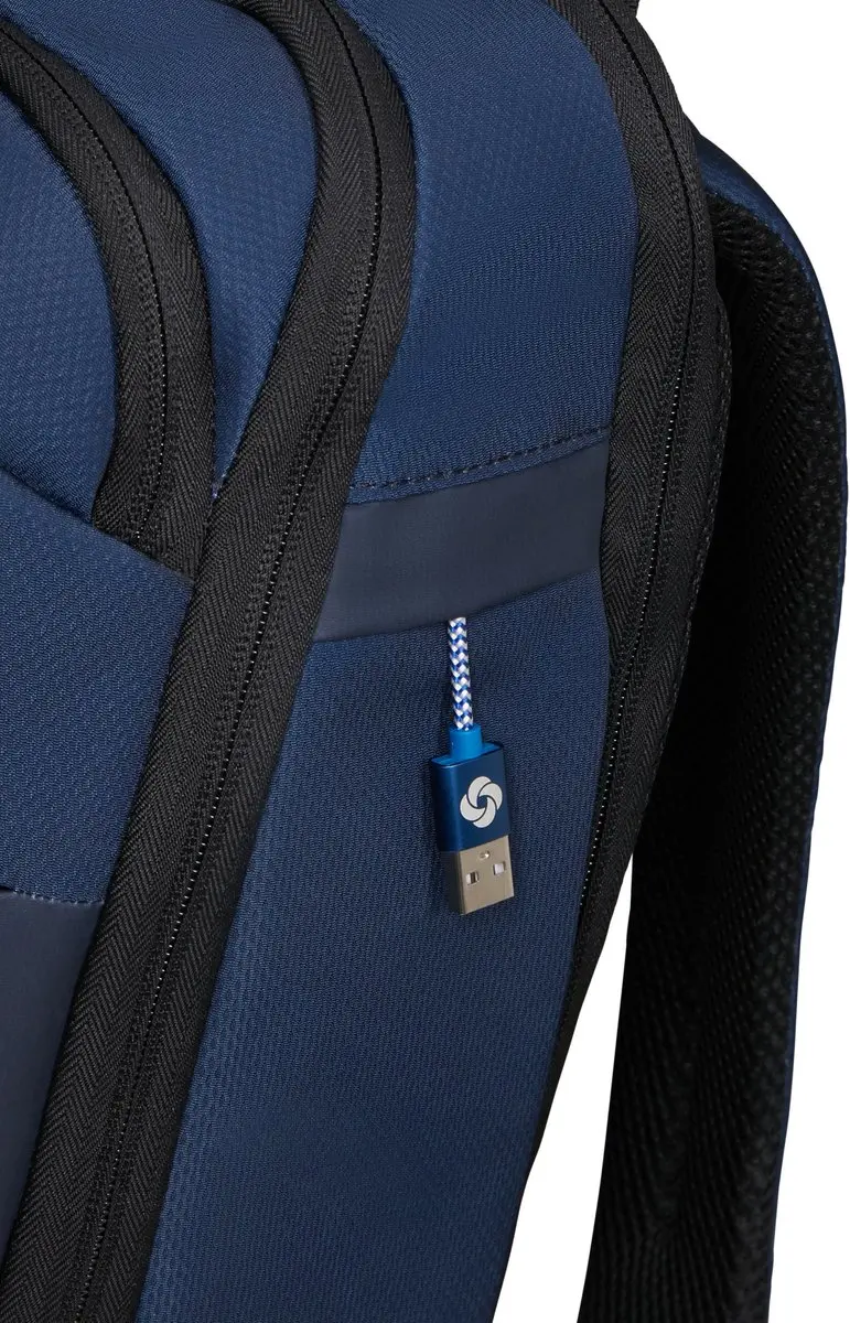 Samsonite Moderny Rugzak 15,6 inch - 22,5L - 3 Vakken - Blauw - afbeelding 3 van 5
