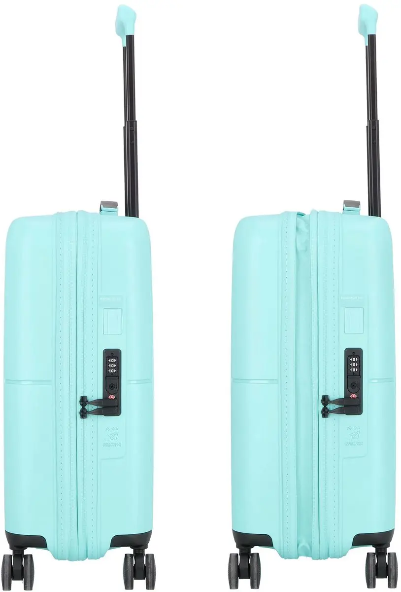 American Tourister Disney Spinner 55 Trolley - 41L - Stitch Flower Turquoise - afbeelding 4 van 6