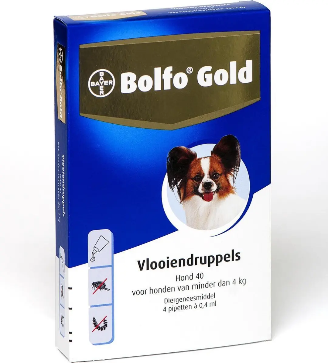 Bolfo Gold 40 Anti Vlooienmiddel Hond 0-4kg - 4 Pipetten - afbeelding 6 van 6
