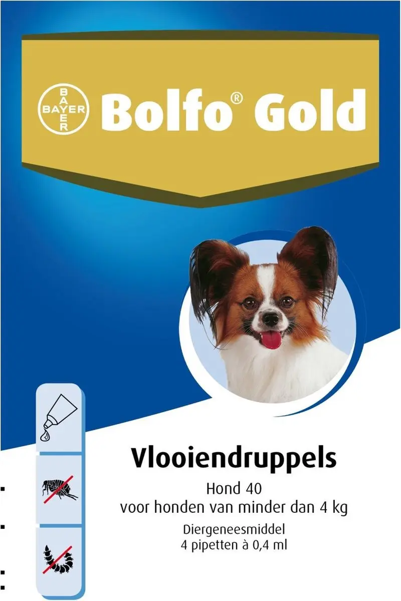 Bolfo Gold 40 Anti Vlooienmiddel Hond 0-4kg