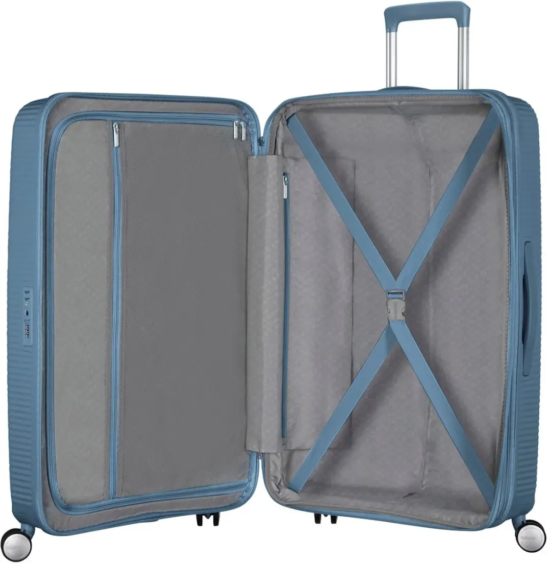 American Tourister Soundbox Spinner 67/24 Koffer 81L - Stone Blue - afbeelding 5 van 6