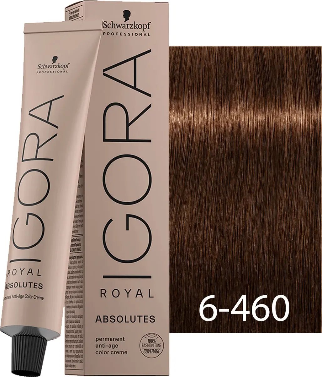 Schwarzkopf Igora Royal Absolutes 6-460 Permanent Haarkleur 60ml
