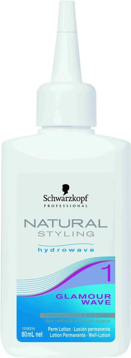 Schwarzkopf Natural Styling Glamour Wave Hydrowave 1 Permanentvloeistof 80ml