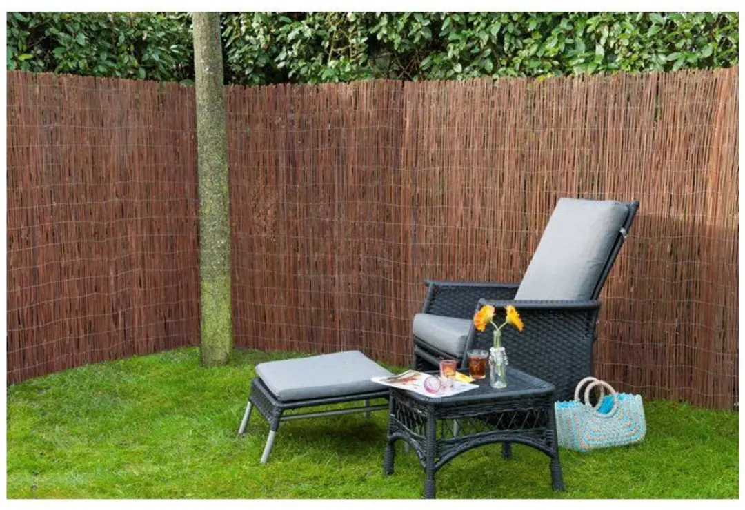 Nature Natuurlijk Wilgen Scherm 1x3m - FSC - Bruin - afbeelding 4 van 6