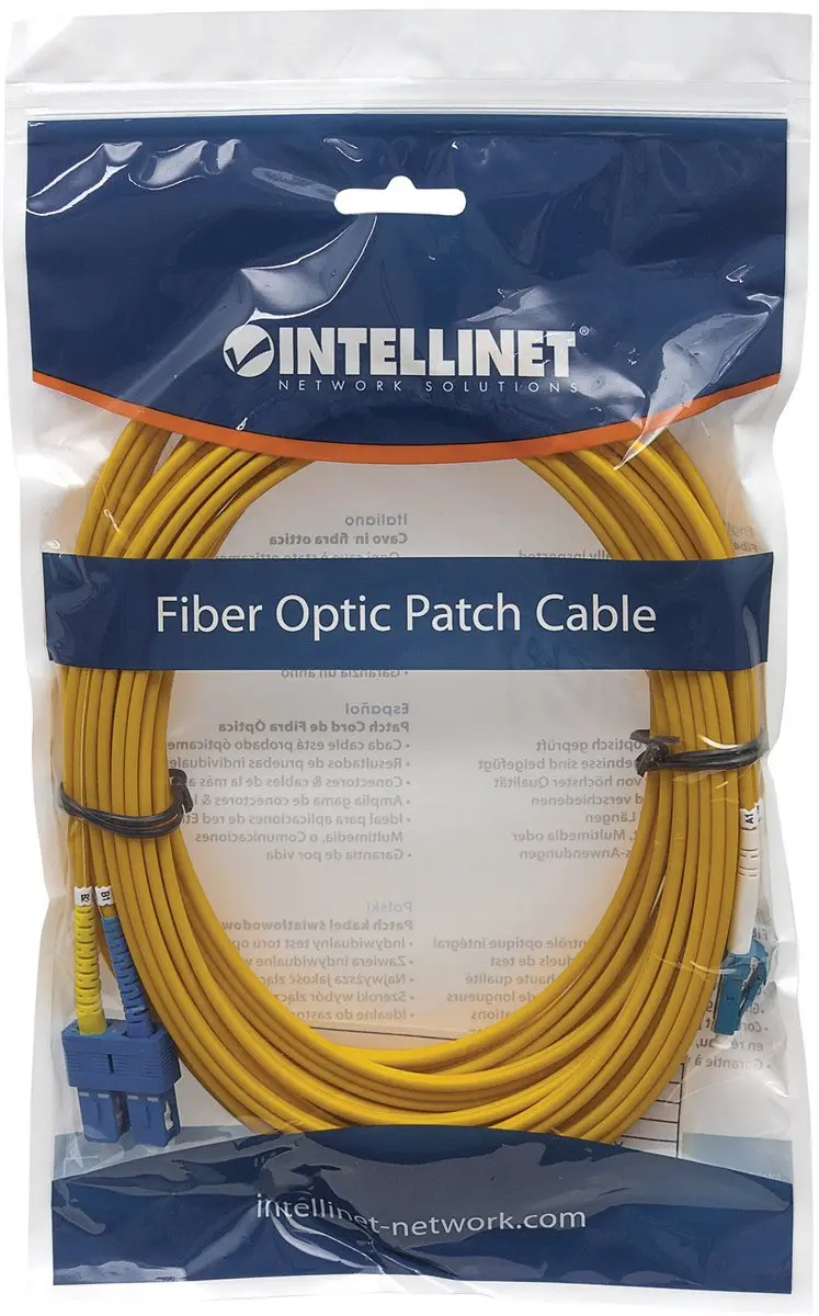 Intellinet Glasvezelkabel 5m LC/SC Singlemode Geel - afbeelding 5 van 6