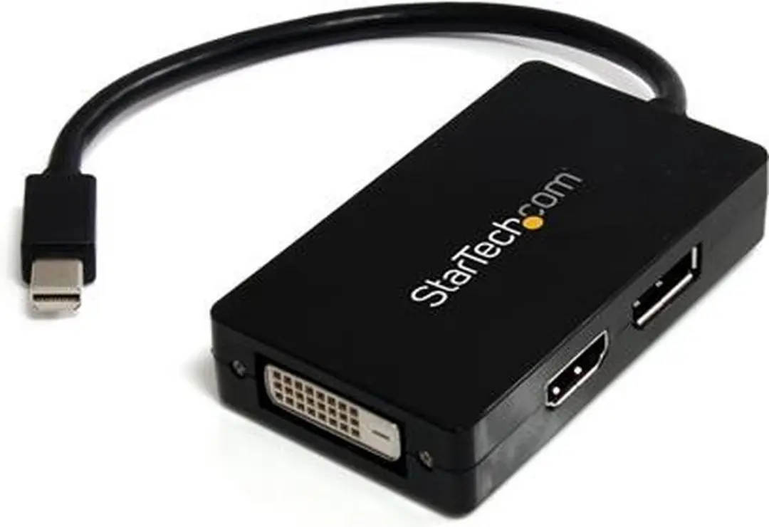 StarTech.com A/V-reisadapter: 3-in-1 Mini DisplayPort naar DisplayPort DVI- of H