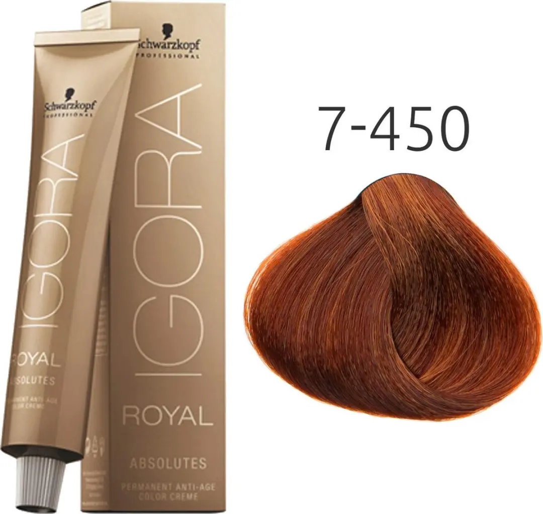 Schwarzkopf Igora Royal Absolutes 7-450 Permanent Haarkleur 60ml