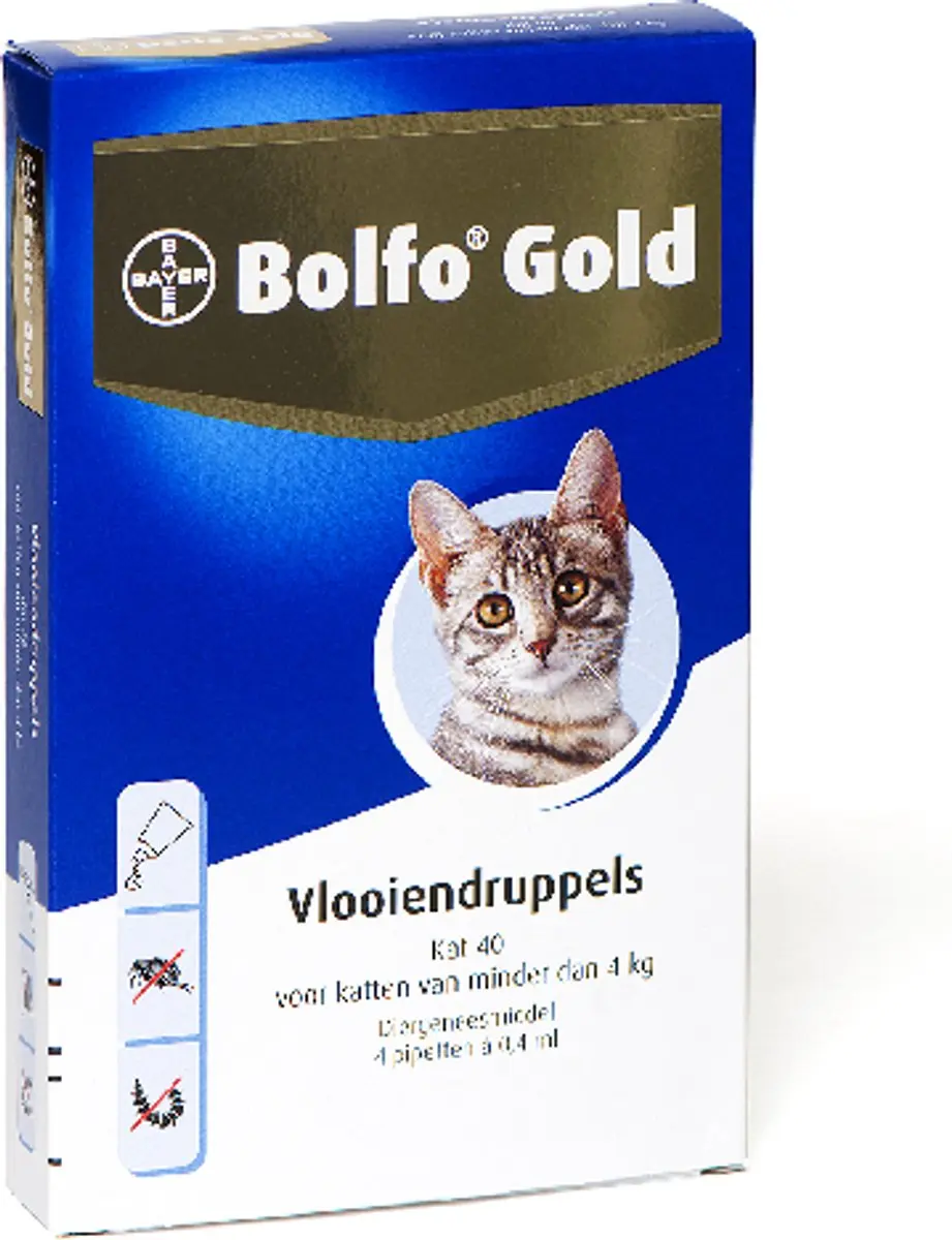Bolfo Elanco Vlooiendruppels Kat - 4 Pipetten 64ml - afbeelding 3 van 3