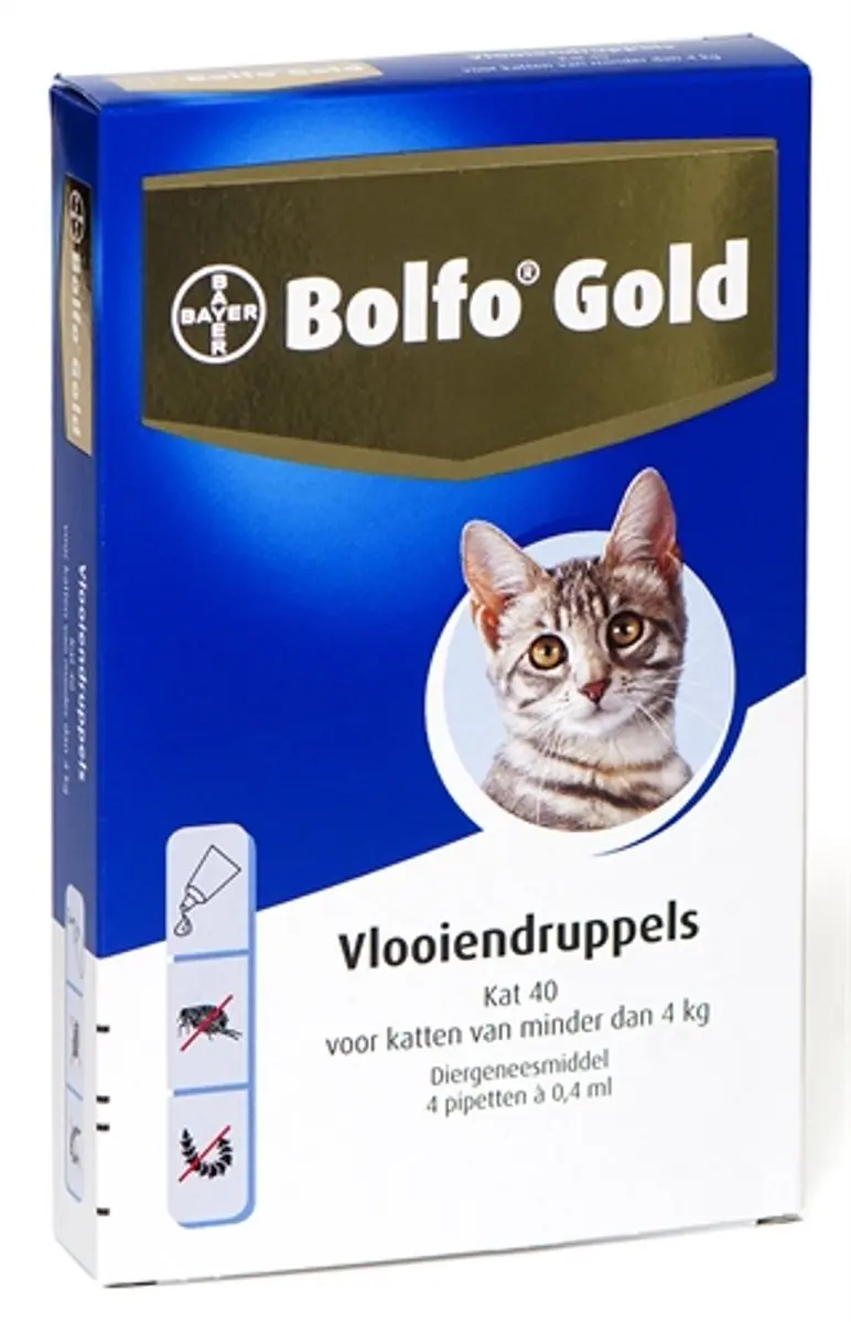 Bolfo Elanco Vlooiendruppels Kat - 4 Pipetten 64ml - afbeelding 2 van 3