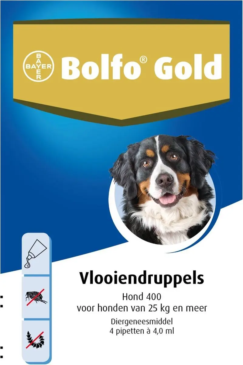 Bolfo Gold 400 Anti-vlooienmiddel Hond >25kg