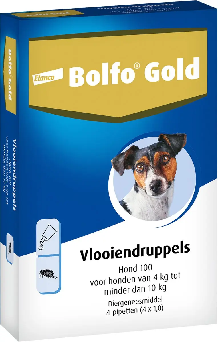 Bolfo Gold 100 Anti-vlooienmiddel Hond 4 Pipetten - afbeelding 4 van 6