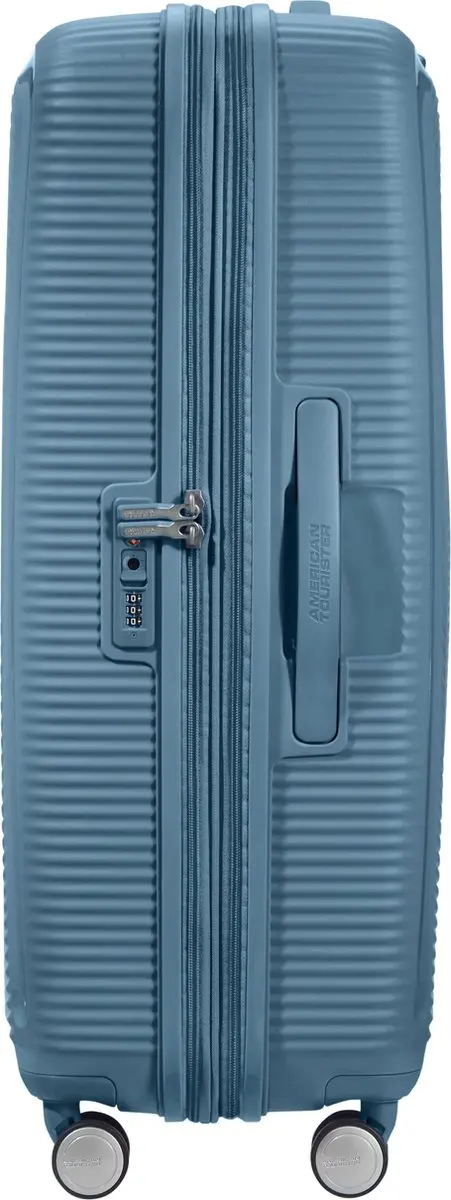 American Tourister Soundbox Spinner 77/28 TSA Koffer 110L - Stone Blue - afbeelding 2 van 6