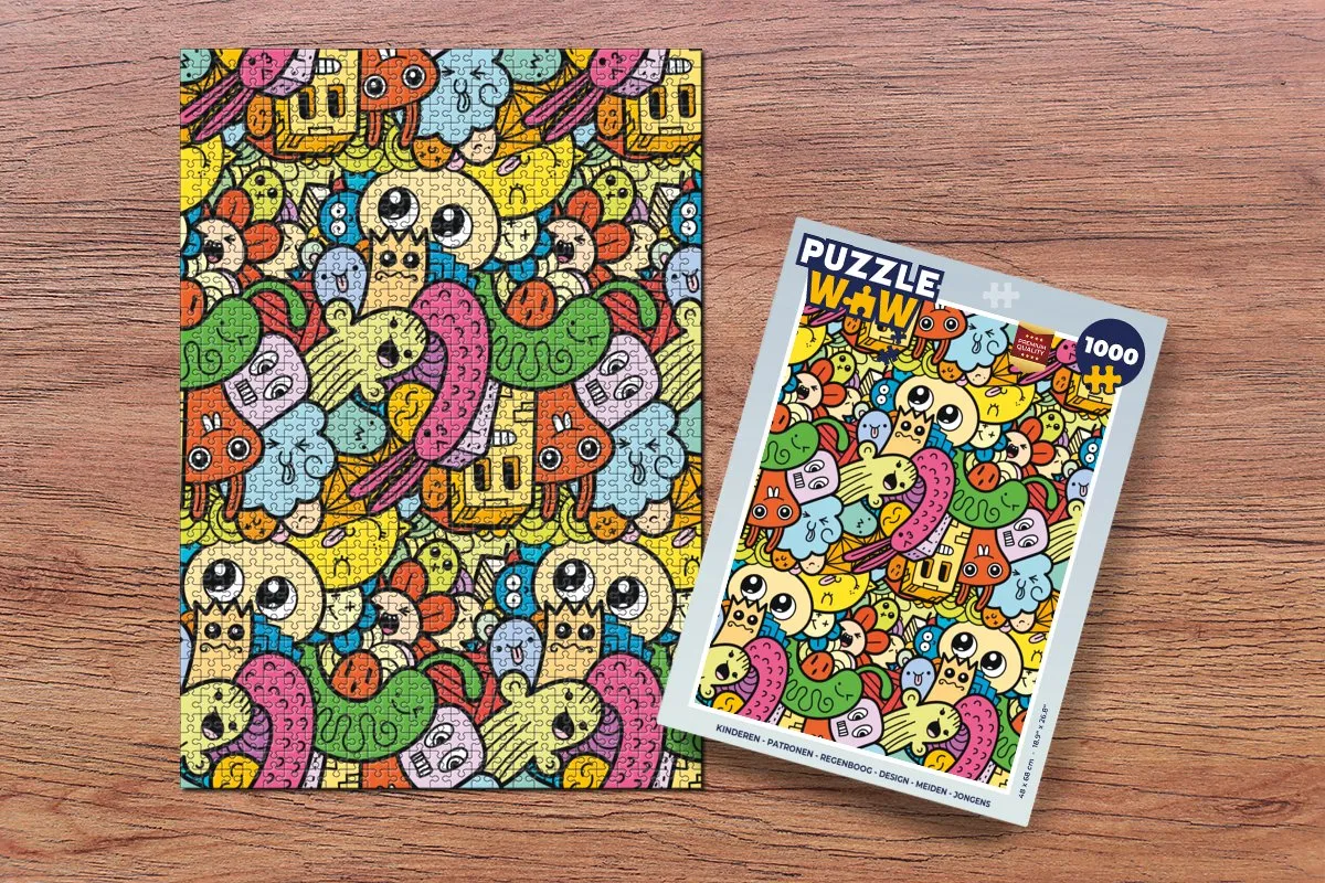 PuzzleWow Regenboog Legpuzzel 1000 Stuks - Multicolor