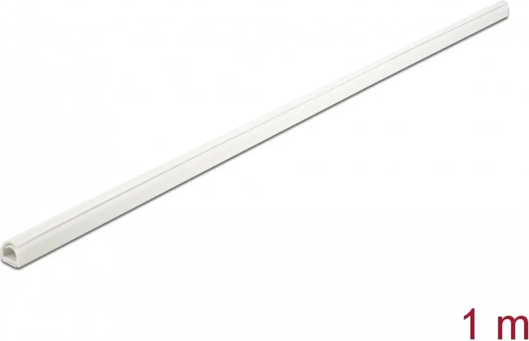 Delock Kunststof Kabelgoot 100x1cm - Zelfsluitend - Wit - afbeelding 3 van 3