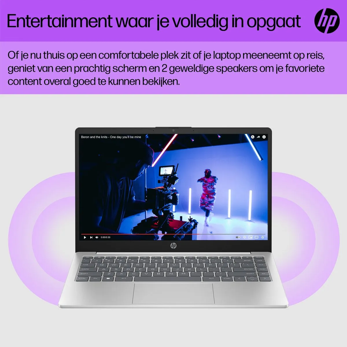 HP Laptop 14-em0015nd Ryzen 5 7520U - 14" Full HD - 8GB RAM - 512GB SSD - Zilver